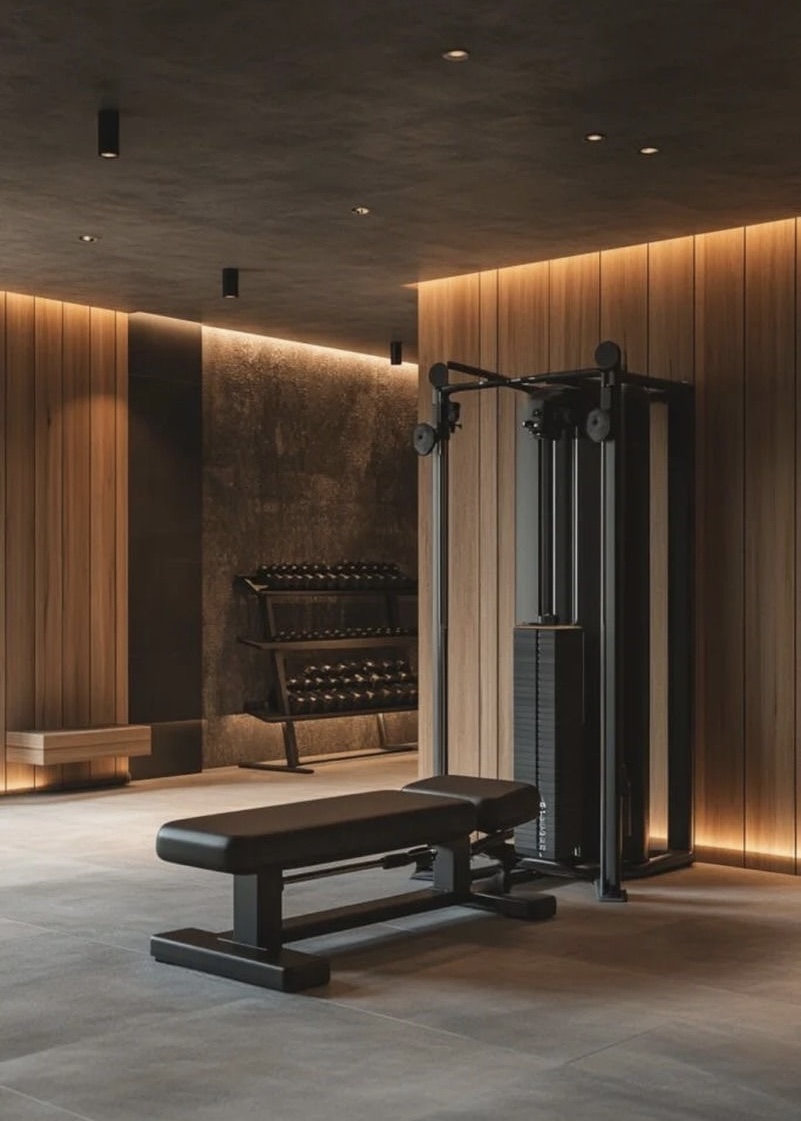 Gym and fitness studio interior