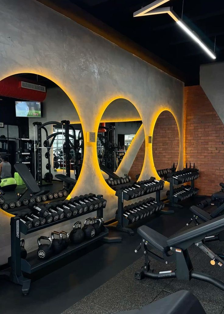 Gym and fitness studio interior