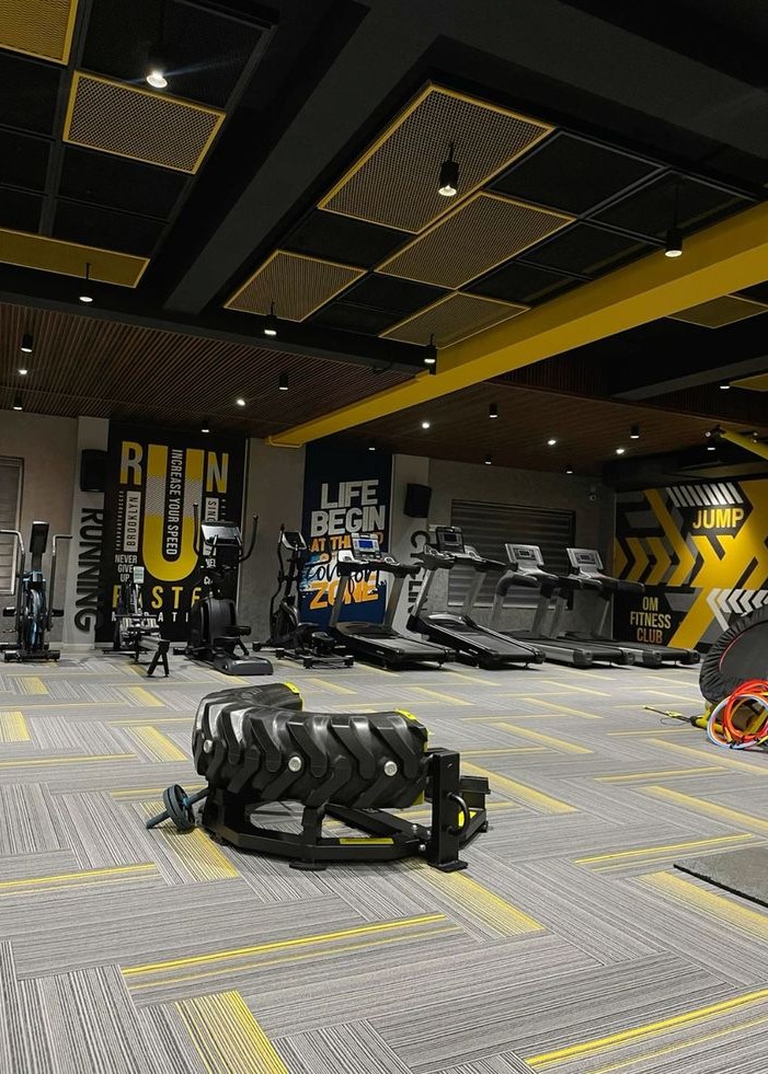 Gym and fitness studio interior