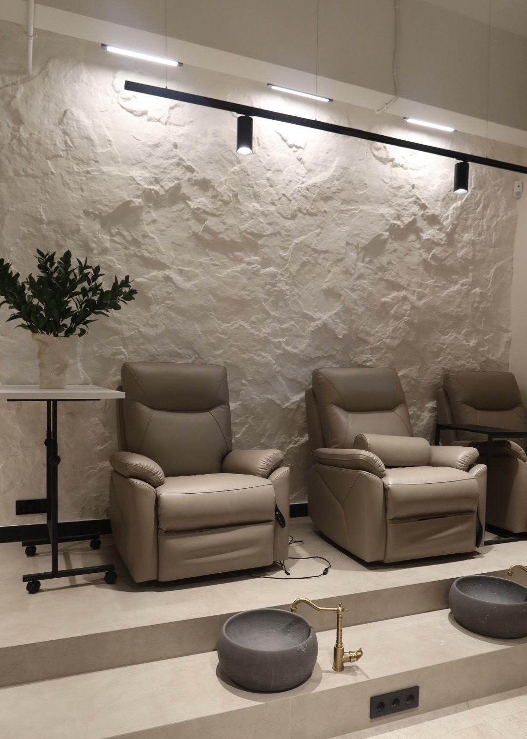 Salon and nail studio interior